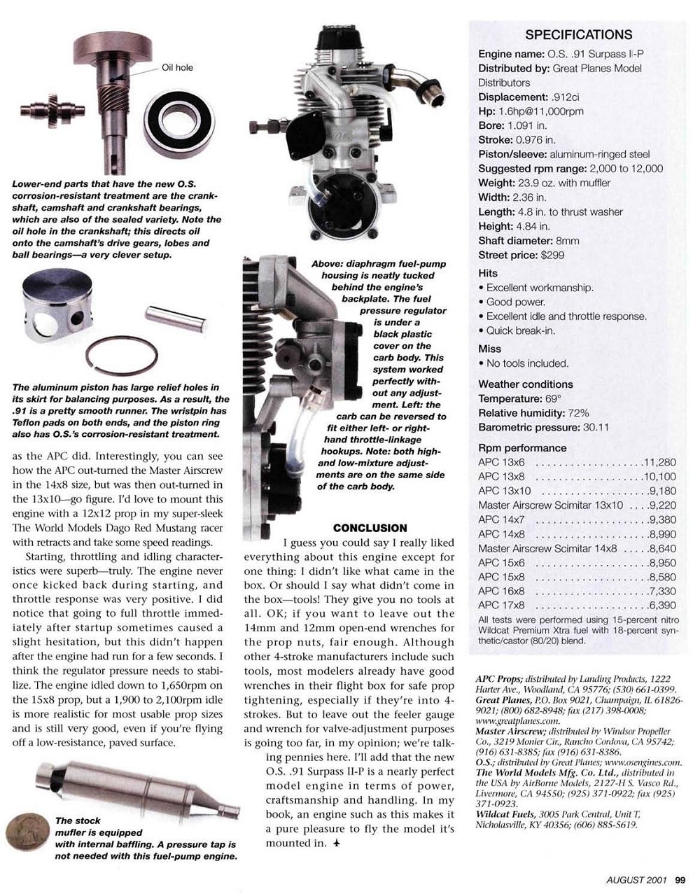 小川精機 グローエンジン FS-91SURPASS OS 小川精機 SURPASS ラジコン